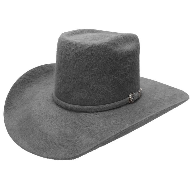 Gray felt store cowboy hat