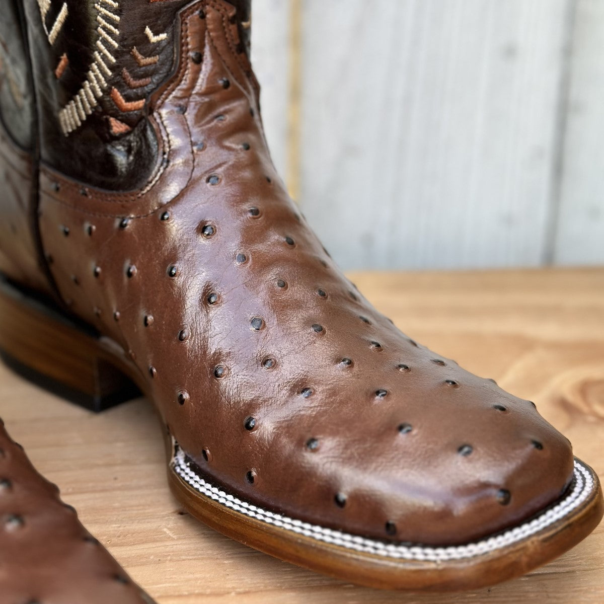 CB 010H Imitacion Cafe Botas Vaqueras Exoticas para Hombre