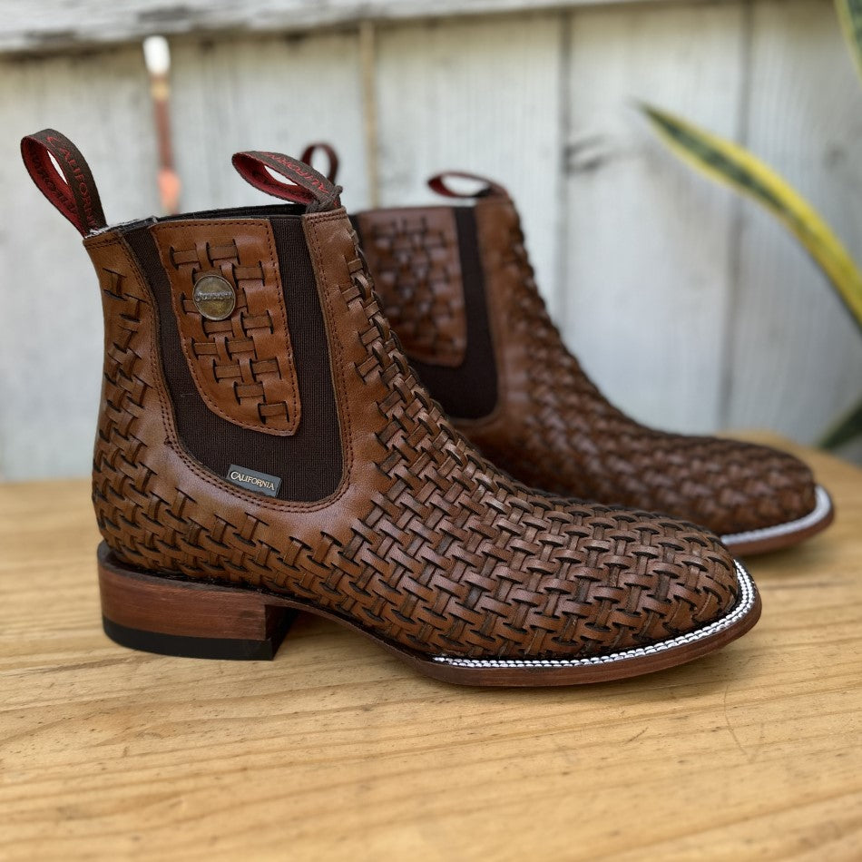 CB 05 Brown Petatillo Petatillo Western Ankle Boots for Men