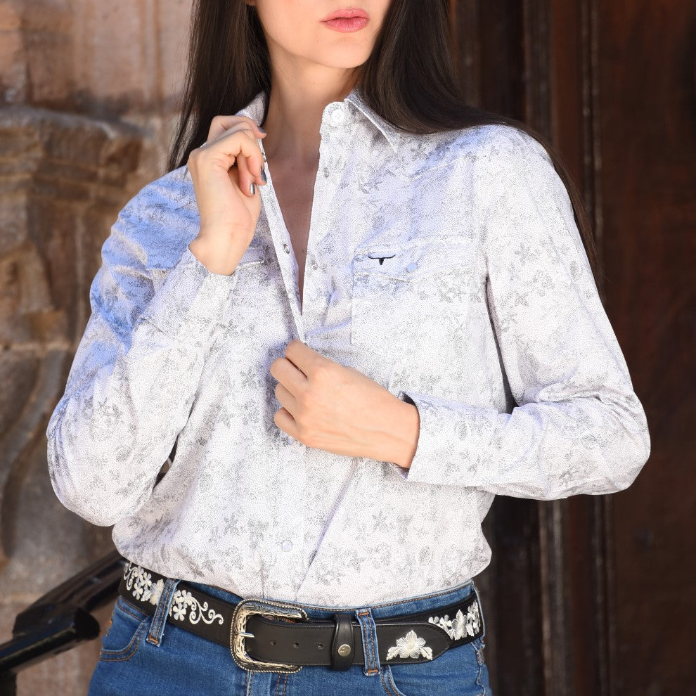 Camisa vaquera blanca online mujer