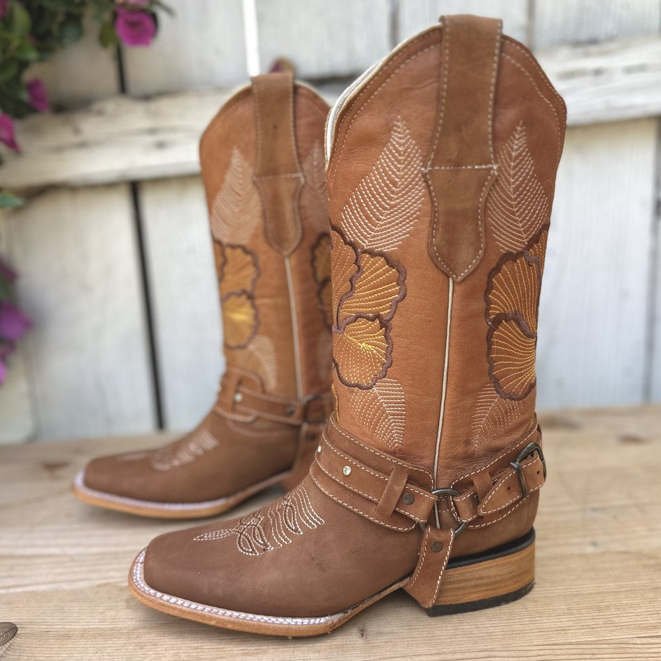 DA 1901 Autumn Western Boots with Stirrup for Women