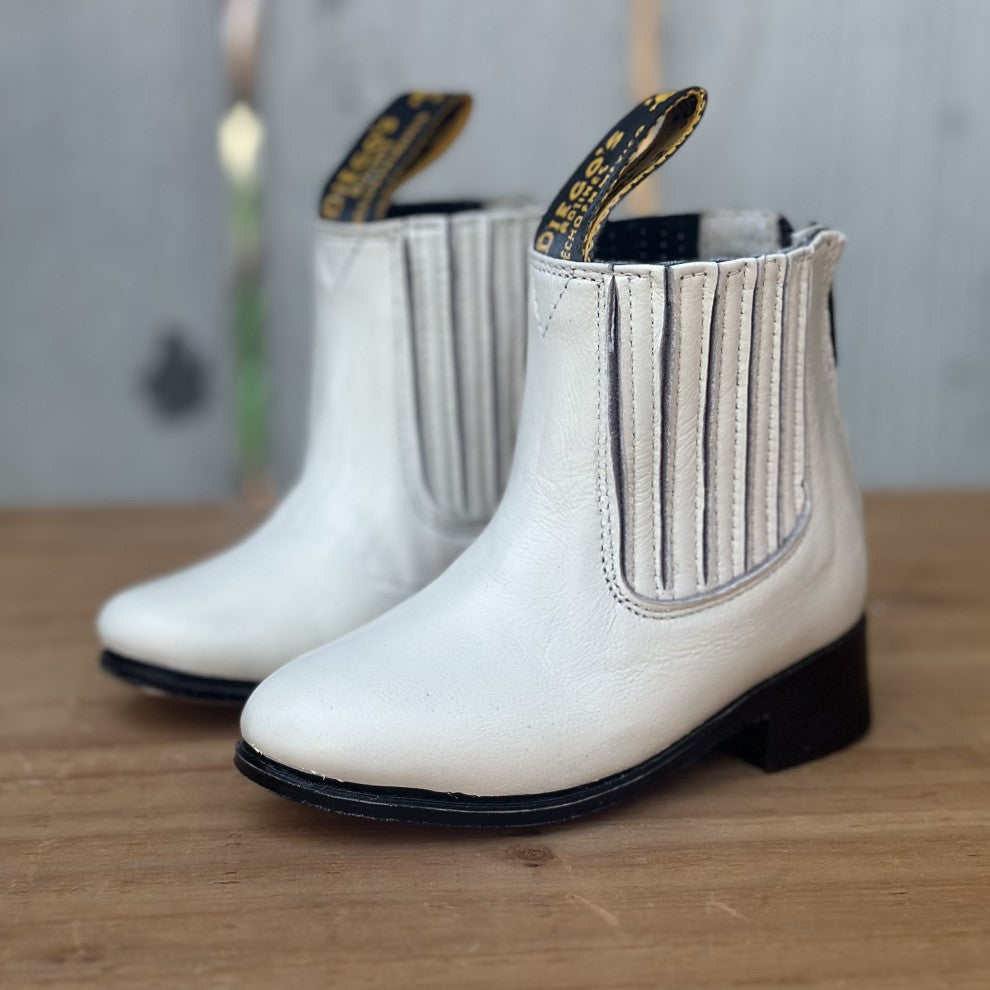 DB-270 White - Baby Charro Boots