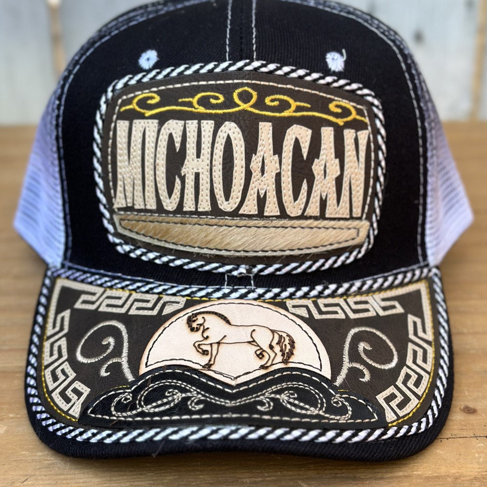 Gorra de Michoacan con Caballo #302 - Gorras Mexicanas Artesanales (2)