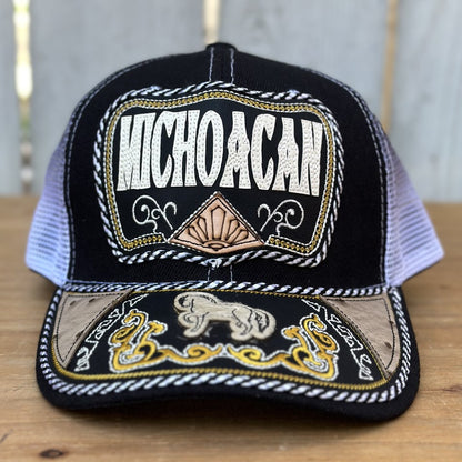 Gorra de Michoacan con Caballo #306 - Gorras Mexicanas Artesanales (1)