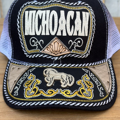 Gorra de Michoacan con Caballo #306 - Gorras Mexicanas Artesanales (2)