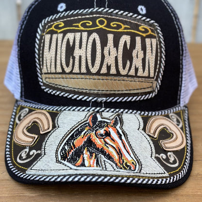 Gorra de Michoacan con Caballo #308 - Gorras Mexicanas Artesanales (2)