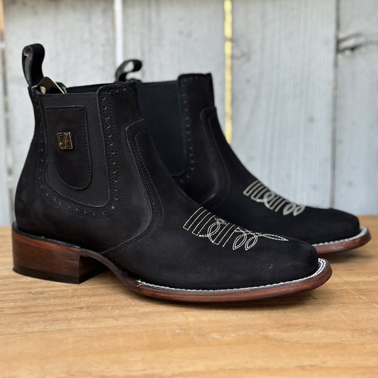 JB-731 Negro - Botines Vaqueros para Hombre