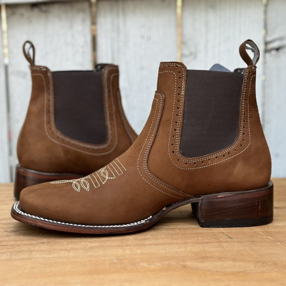 JB-731 Tan - Botines Vaqueros para Hombre (2)