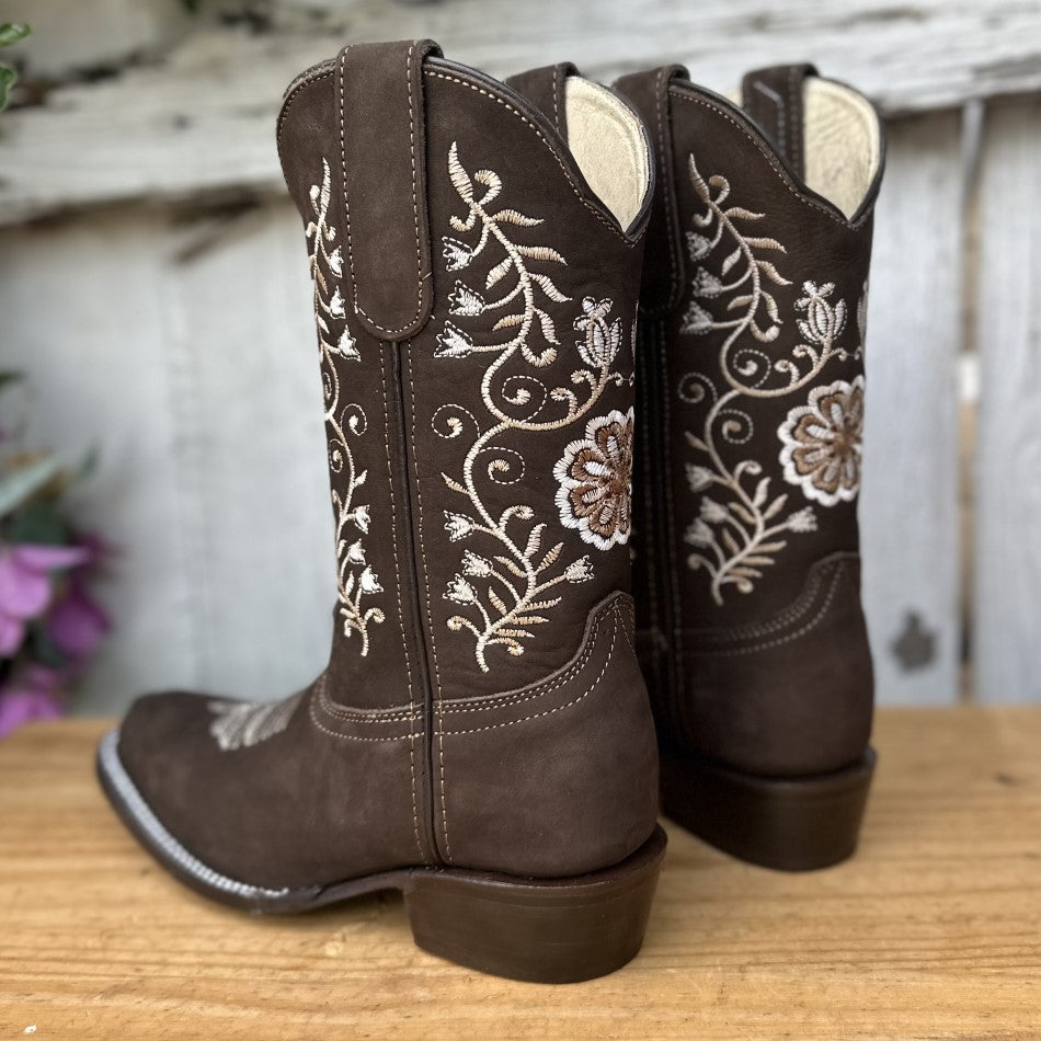 Floral embroidered hotsell cowgirl boots