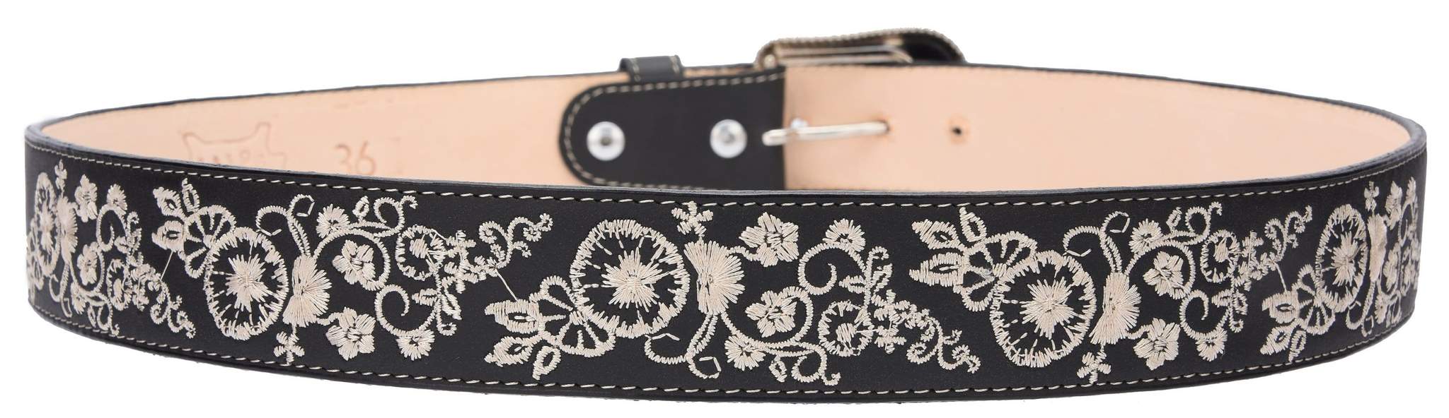 JB1501 Black Western Belts for Women